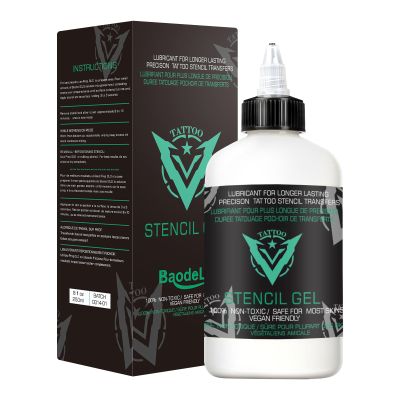 Tattoo Stencil Transfer Gel Solution, 8 Ounce Professional Tattoo Stencil gel Fresh Stuff Stencil Transfer Cream Gel for Tattooing Tranfer Paper Machine Soap tattoo Supplies - Clear & Long-Lasting