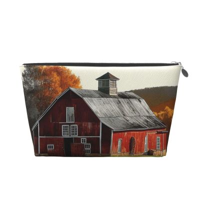 SDTYKHJ Travel Makeup Bag Large Capacity Cosmetic Bags for Women,Waterproof Portable Shaving Bag Small Toiletry Bag Barn Leather Cosmetic Organizer Bags for Traveling