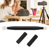HilBeliFU Double Ended Eyeshadow Brush, Retractable Wool Eye Shadow Brush Applicators with Lids, Self Sealing Eye Showder Brushes for Eyelashes, Eyebrows view 2