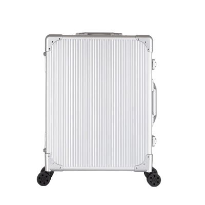 CKJJZY Rolling Makeup Case Professional Makeup Train Case with Mirror and Lights Portable Train Case Dimmable LED Bulbs Travel Cosmetic Suitcase Vanity Beauty Box (Silver Stripe 52x40x22.5cm)
