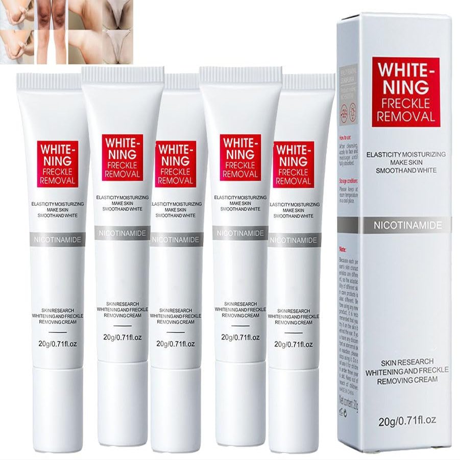 Gneric Crema Para Manchas Oscuras En La Cara 5pcs, crema Para Las Manchas De La Cara, Para Piel Entrepierna, Manchas Codos, Piernas Zonas,Rodillas Cuello