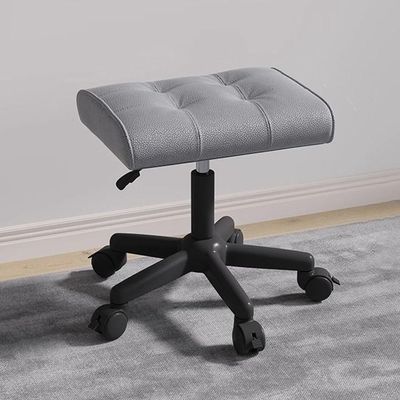 AKIQKPX Rolling Stool with Soft Padded Seat, Rotating Modern and Simple Office Chair, Adjustable Height Shop Stool, Medical Spa Stool with Wheels for Tattoo Massage Salon(Gray)