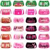 192 Pieces Pre-Cut Football Breast Cancer Awareness Face Tattoos,Pink Ribbon Football Face Stickers Temporary Tattoos for Breast Cancer Awareness Party Fundraising Accessories Decoration (Pink Face) view 1