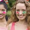 192 Pieces Pre-Cut Football Breast Cancer Awareness Face Tattoos,Pink Ribbon Football Face Stickers Temporary Tattoos for Breast Cancer Awareness Party Fundraising Accessories Decoration (Pink Face) view 4