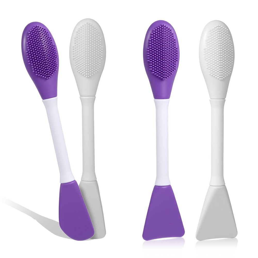 4Pcs Pore Cleansing Brush Silicone Nose Face Pore Cleaning Brushes Scrubbing Brushes for Facial Nose Pores Cleaning Tool