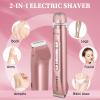 Bikini Trimmer for Women  2-in-1 Replaceable Women's Facial Razor, Ceramic Blade,Intimate Area Hair Remover, Facial & Body Hair Remover view 3