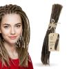 Dreadradar Human Hair Dreadlock Extensions  Handmade Crochet Locs Real Hair Dreads For Every Hairstyle, 10-Strand Bundle Dreads, Natural Looking Shades view 1