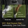 Dreadradar Human Hair Dreadlock Extensions  Handmade Crochet Locs Real Hair Dreads For Every Hairstyle, 10-Strand Bundle Dreads, Natural Looking Shades view 3