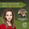 Dreadradar Human Hair Dreadlock Extensions  Handmade Crochet Locs Real Hair Dreads For Every Hairstyle, 10-Strand Bundle Dreads, Natural Looking Shades view 4