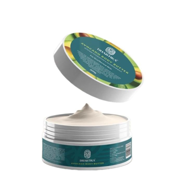 Dhar_tika Avocado Body Butter - Deeply Hydrating & Nourishing, Enriched with Natural Oils & Butters for Enhanced Skin Elasticity