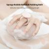 Ayocpsktmv Super Soft Sunflower Bath Sponge with Suction Cup Magic Exfoliating Shower Sponge for Body Purple Green Apricot 3 Pieces view 2
