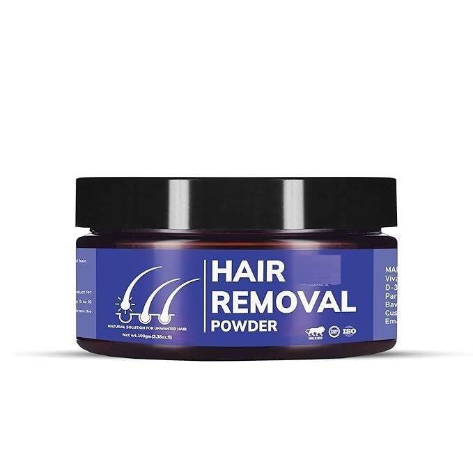 100% Natural Hair Removal Powder For Remove Unwanted Hair into 10 minute, 100gm