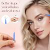 100 Pcs Brow Lamination Brush Micro Eyebrow Brush with Cap Micro Spoolies for Brow Lamination Portable Mini Spoolies for Eyebrows Extensions Tool(5 Color) view 4