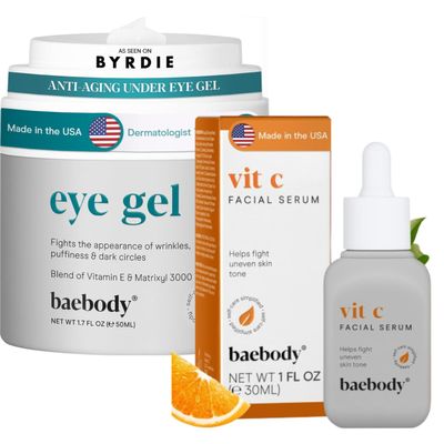 Baebody Eye Gel and Vitamin C Face Serum Beauty Bundle