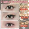 2 Pcs Gel Eyeliner Pencil Set, 2025 New Foldable Eyeliner Stamp for Perfect Wings, Waterproof Eyeliners Tool, Smudge Proof Eyeliners Pen for Beginners view 2