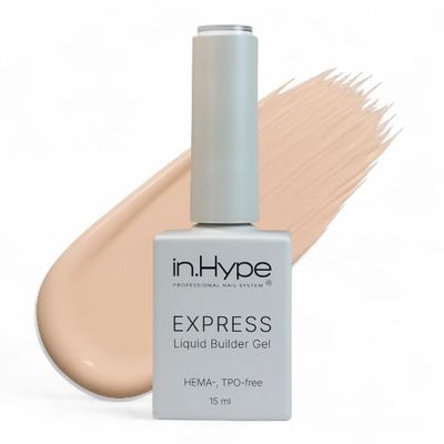 IN.HYPE Structure/Liquid Builder Gel/Hard Gel in a Bottle (BIAB) for Nail Enhancing/Overlays/Strengtenning (Clay)