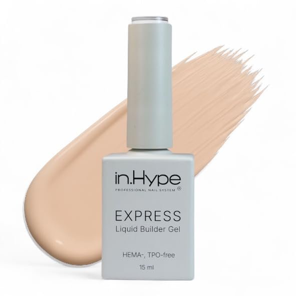 IN.HYPE Structure/Liquid Builder Gel/Hard Gel in a Bottle (BIAB) for Nail Enhancing/Overlays/Strengtenning (Clay)