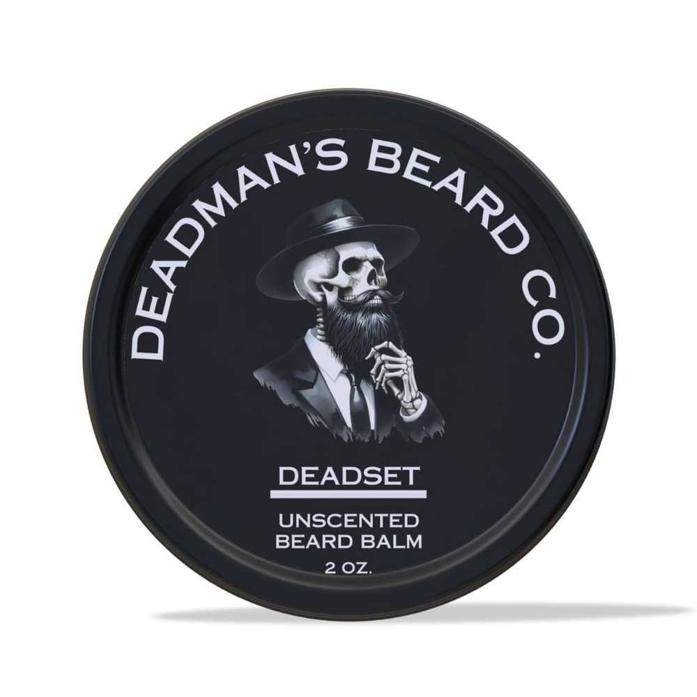 Deadman's Beard Co. | Men's Premium Beard Balm - Style and Protect Your Beard | Made In The U.S.A | 2 Ounces | Unscented
