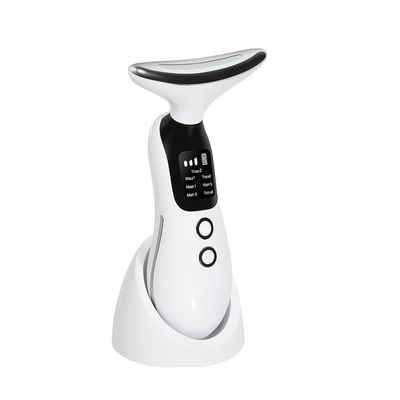 7 Color Galvanic Machines - Red Light Therapy for Face and Neck, Face Massager Tool for Wrinkles, Double Chin, Vibrating Facial Massager with Thermals