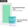 160 Pcs Eyebrow Wax Strips - Waxing Strips, Waxing Kit for Eyebrow Shaper and Upper Lip Cheek Face Hair Removal, Traveling and At Home Use, Contains 6 Pcs Post Wax Wipes, Long-lasting Smoothness view 2