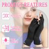 2 Pairs Fingerless UV Gloves for Gel Manicures Salon, Professional Women Nail Gloves UV Light Sun Protection Nail Tech Home Use DIY Art Lamp Outdoor Driving Cycling (Black) view 3