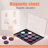 4 Pack Small Magnetic Makeup Palette with Clear Top, Empty Eyeshadow Pan Dispensing Storage Box for DIY Cosmetics Lipstick Blush Powder - 7.7"X4.3" view 3