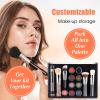 4 Pack Small Magnetic Makeup Palette with Clear Top, Empty Eyeshadow Pan Dispensing Storage Box for DIY Cosmetics Lipstick Blush Powder - 7.7"X4.3" view 4