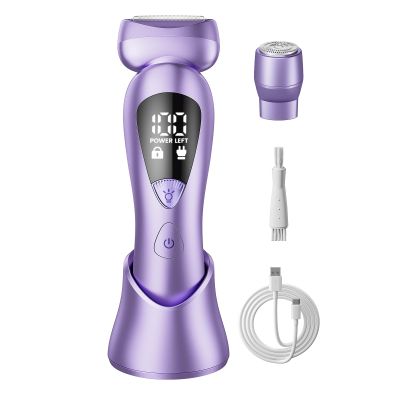rategist Electric Bikini Trimmer: Cordless Body Shaver with LED Display&Light for Silk Skin