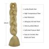 Herina 613# Blonde Braiding Hair 1 Pack For Braids Jumbo Fake Braid Hair Extensions For Dutch Braid Or Mix Color Fake Hair Braids(1pc/pack) view 4