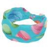 1 Pack Colorful Art Desserts Elastic Soft Fabric Non-Slip Women's Fashion Headbands - Soft, Wide, and Stylish for All Occasions view 1