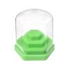 siyuwuro Round 48 Holes Nail Drill Bit Holder Box Dustproof Nail Drill Bit Display Stand Organizer Box Manicure Drill Bits Nail Art Storage Tool (Green) view 1