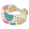 1 Pack Colorful Dessert Art Elastic Soft Fabric Non-Slip Women's Fashion Headbands - Soft, Wide, and Stylish for All Occasions view 1