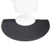 1 Inches Thick Barber Chair Mat Salon & Barber Shop Anti-Fatigue Comfort Salon Floor Mat for Hair Stylist,5 ft. x 3 ft.(Black,Semi Circle) view 3