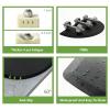 1 Inches Thick Barber Chair Mat Salon & Barber Shop Anti-Fatigue Comfort Salon Floor Mat for Hair Stylist,5 ft. x 3 ft.(Black,Semi Circle) view 4