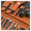 Manicure Set, Manicure Pedicure Set, Folding Bag Stainless Steel Nail Tools 16 Nail Clippers(Orange) view 4