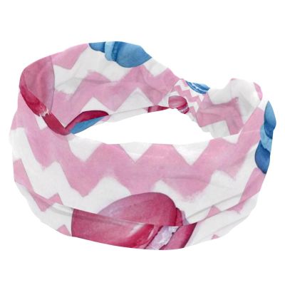 1 Pack Colorful Dessert Art Elastic Soft Fabric Non-Slip Women's Fashion Headbands - Soft, Wide, and Stylish for All Occasions
