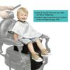 Coczeb Salon Booster Seat for Kids Thick Cushioned Haircut Stool,Portable Salon Station Hair Cutting Sap Equipment(Black) view 3