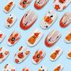 24Pcs Halloween Press on Nails French Tip Short Almond Fake Nails Cute Pumpkin Flower Ghost Stick on Nails Full Cover Acrylic Nails for Women Manicure Halloween Nails Decoration view 3