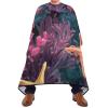 ALAZA Starfishes Corals Barber Cape for Men Women, Waterproof Haircut Apron Beard Shaving Bib Hair Cutting Cloth 55 x 65 Inch view 2