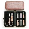 Manicure Set, Manicure Pedicure Set, 5-piece Nail Clipper Set, Stainless Steel Manicure And Beauty Tool(Light red) view 1