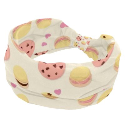 1 Pack Headbands for Women Non Slip Elastic Sports Hair Bands for Women, Soft Cloth Headband for Workout Yoga Fashion Hair Accessories,Colorful Dessert Art