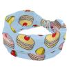 1 Pack Wide Headbands For Women Elastic Headband Dessert Art Head Bands Women's Hair Band Turban Workout Soft Sweat Hairband Accessories view 1