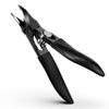 BALUCA Professional Ingrown Toenail Clipper - Slanted Toenail Clipper for Seniors & Thick Nails | Wide Jaw Curved Blade | Anti-Splash Safety Lock | Ergonomic Long Handle for Easy Trimming - Black view 1