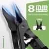 BALUCA Professional Ingrown Toenail Clipper - Slanted Toenail Clipper for Seniors & Thick Nails | Wide Jaw Curved Blade | Anti-Splash Safety Lock | Ergonomic Long Handle for Easy Trimming - Black view 2