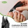 BALUCA Professional Ingrown Toenail Clipper - Slanted Toenail Clipper for Seniors & Thick Nails | Wide Jaw Curved Blade | Anti-Splash Safety Lock | Ergonomic Long Handle for Easy Trimming - Black view 3