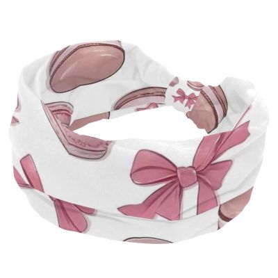 1 Pack Headbands for Women Non Slip Elastic Sports Hair Bands for Women, Soft Cloth Headband for Workout Yoga Fashion Hair Accessories,Colorful Dessert Art