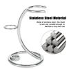 QANYEGN Shaving Brush Holder, 2 in 1 Portable Curved Shaving Brush Holder, Stainless Steel Razors Brush Stand for Salon Home Travel Use view 2