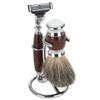 QANYEGN Shaving Brush Holder, 2 in 1 Portable Curved Shaving Brush Holder, Stainless Steel Razors Brush Stand for Salon Home Travel Use view 4