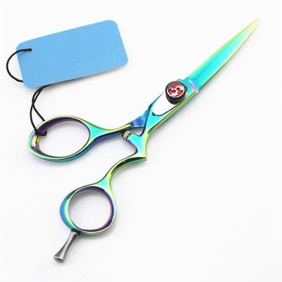 5.5 Inch Green Hair Scissors - Professional Japan 440c Steel Hair Cutting Shears