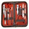 Manicure Set, Manicure Pedicure Set, Nail Cuticle Clippers Nipper Scissors Cleaner Grooming Case Tool Set view 1